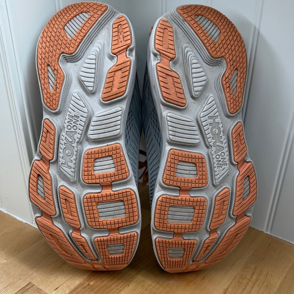 Hoka Bondi 7 Women's Running Shoes Size 8.5 Gray Harbor Mist/Sharkskin - Picture 9 of 9